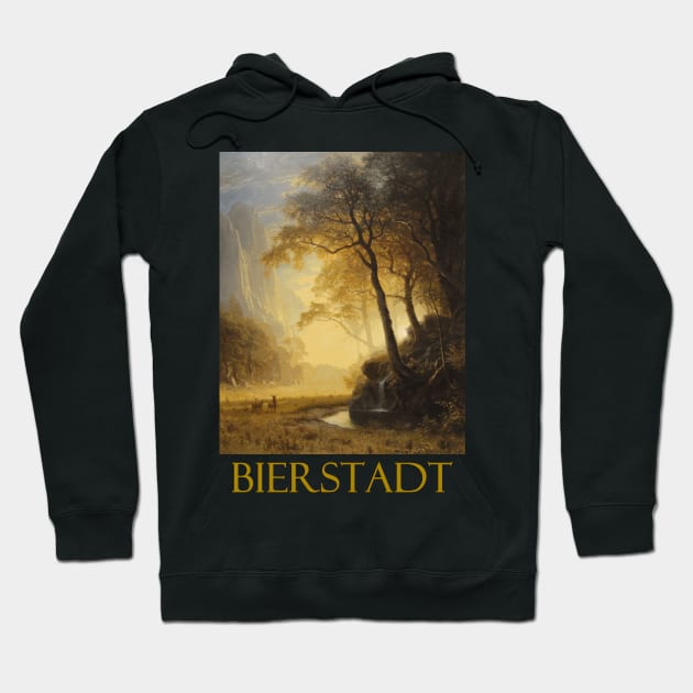 Hetch Hetchy Canyon (1875) by Albert Bierstadt Hoodie by Naves